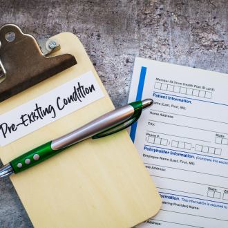 pre-existing condition file of an employee claiming a worker's compensation